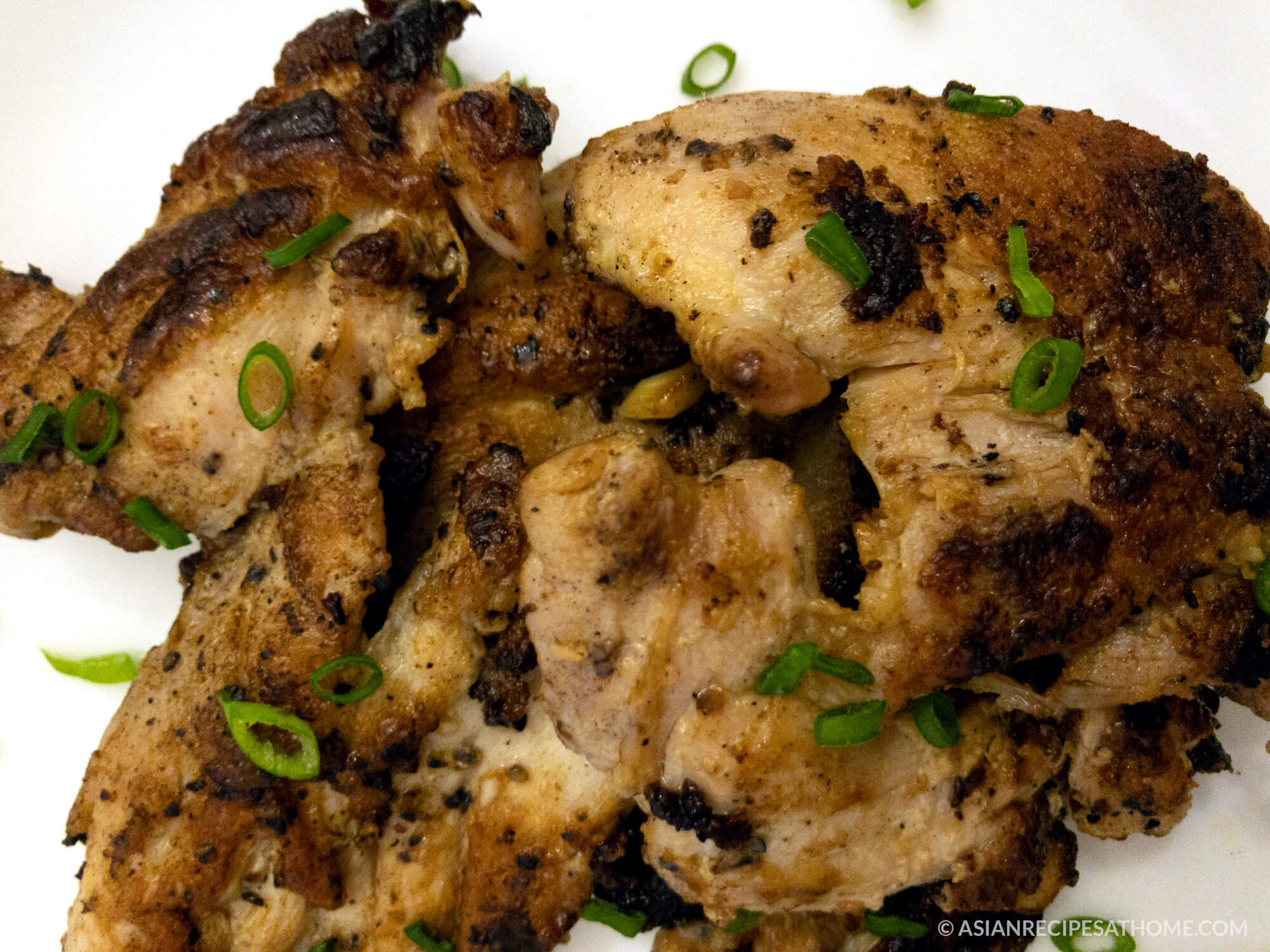 Cast Iron Asian Chicken – Browned seasoned chicken thighs are seared to perfection in a cast iron pan. This recipe is delicious, easy and healthy. It just so happens to be Paleo, gluten-free and Whole30 compliant as well.