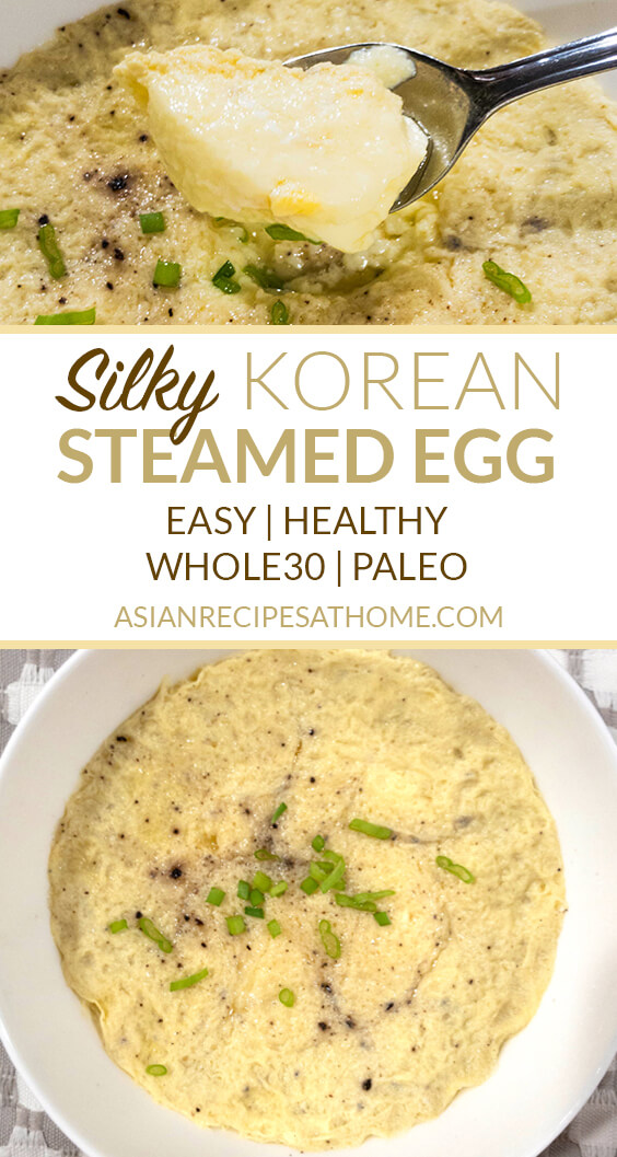 Korean steamed egg is a silky and savory recipe that is also known as Gyeran Jjim.