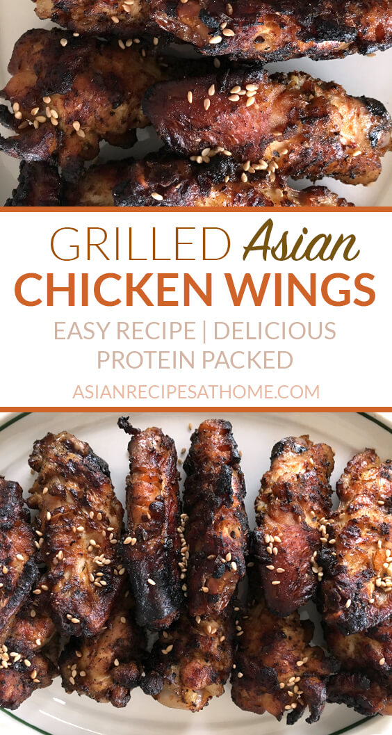 These chicken wings are grilled to perfection in an Asian inspired sauce.