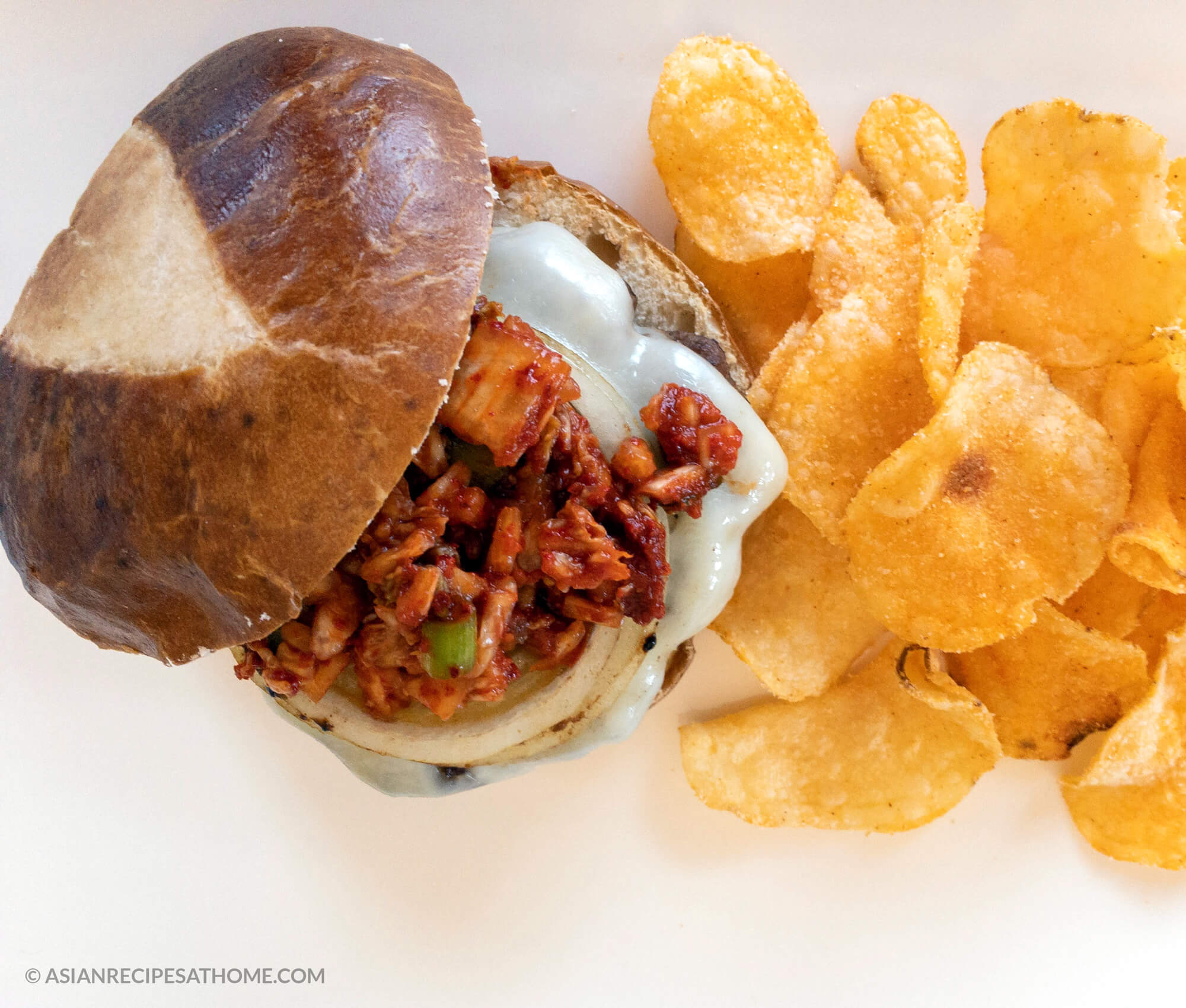 Korean BBQ Bulgogi Burger - Asian Recipes At Home