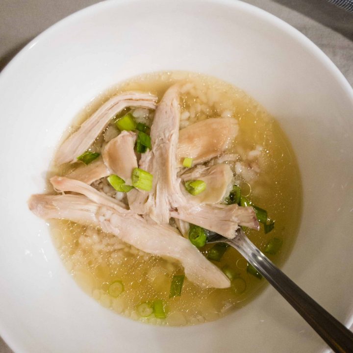 This Instant Pot Korean Chicken Soup with Sweet Rice (Samgyetang 삼계탕) is a delicious and healthy soup.