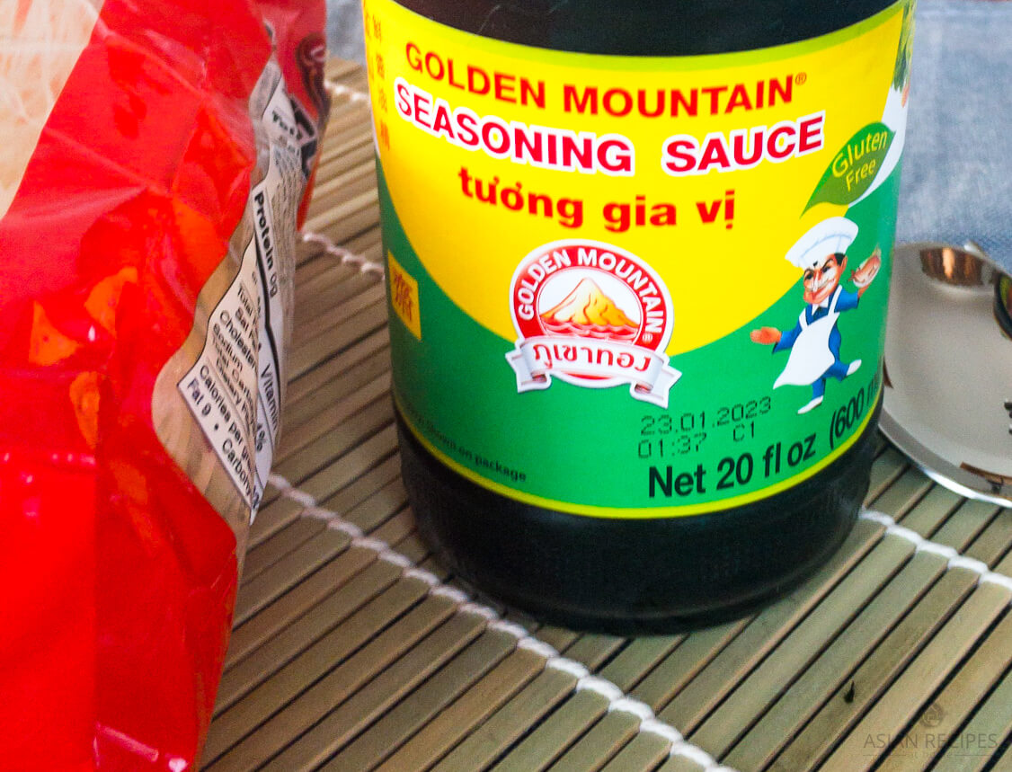 Seasoning sauce used in our easy stir-fried rice noodles.