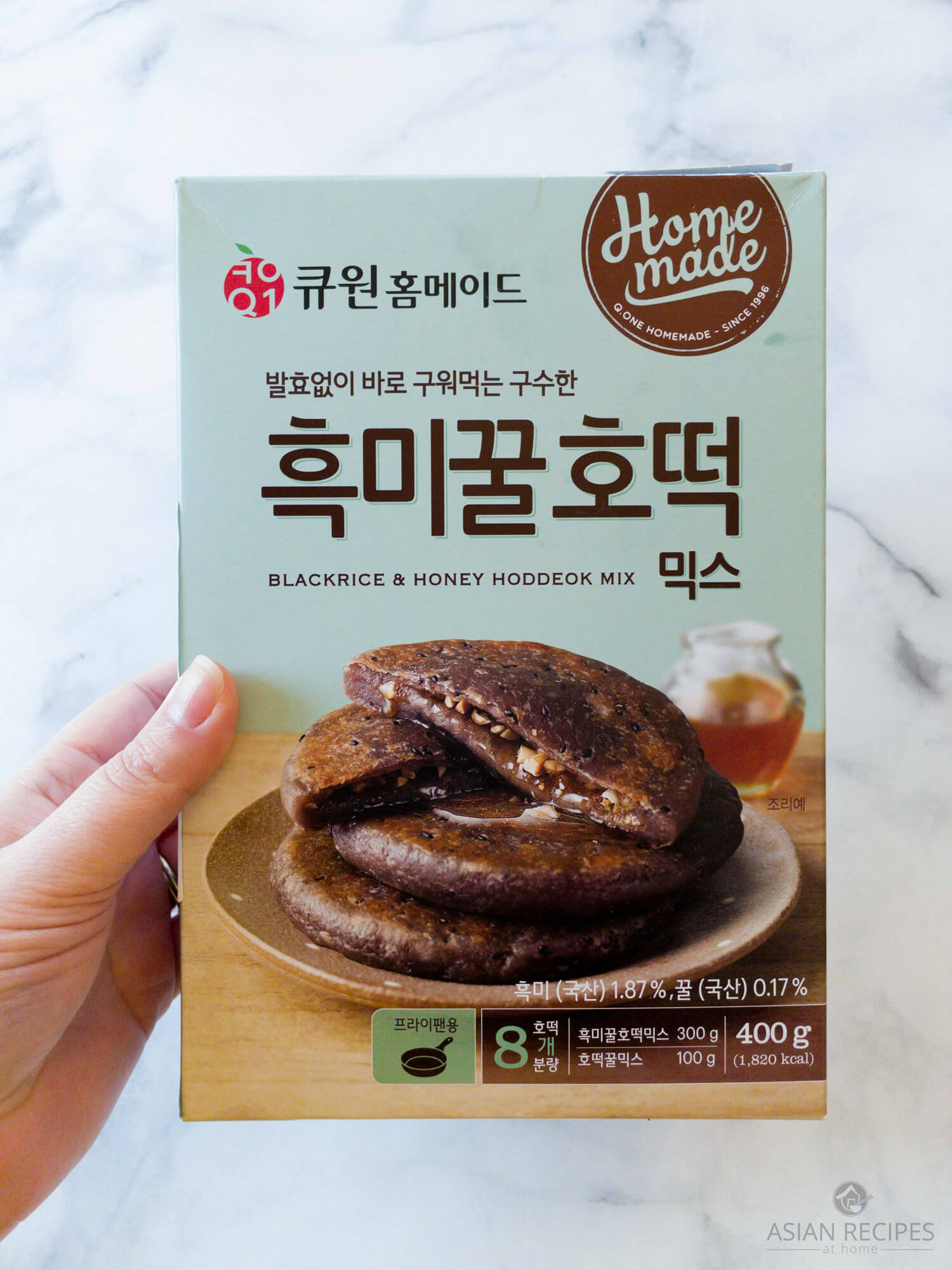 Q1 Black Rice and Honey Korean Sweet Pancakes Pre-mix package