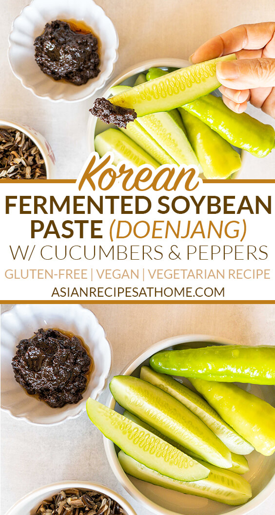 This Korean fermented soybean paste (doenjang) dip is so easy to make and goes great with veggies. 