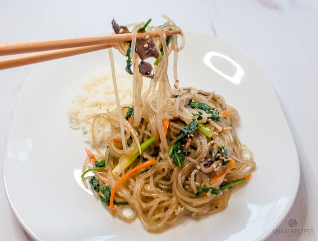 Vegetable Japchae (Korean Glass Noodle Stir-fry) – Asian Recipes At Home